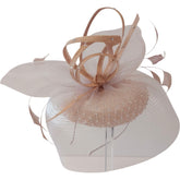 Snoxell & Gwyther Dusky Pink Fascinator with Netting