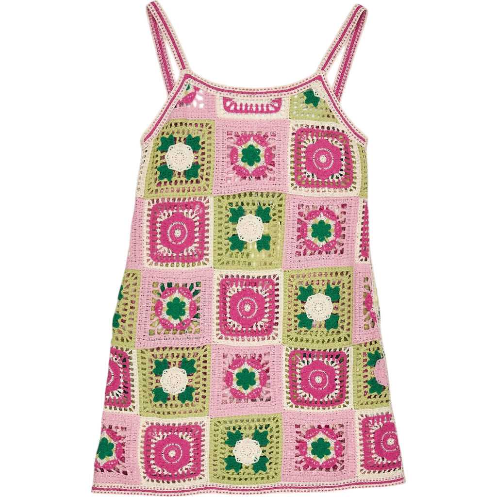 Jovonna Multicolour Crochet Dress