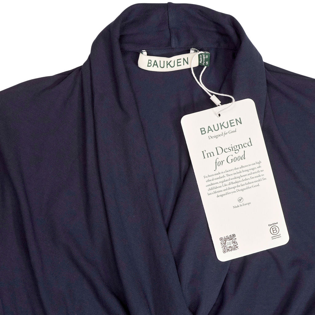 Baukjen Navy Gylda Wrap Top