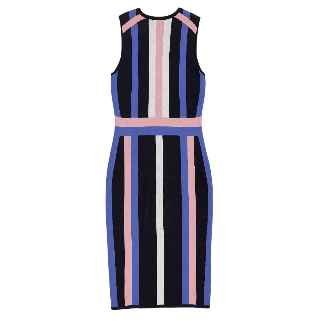 New York & Company Multicolour Striped Dress