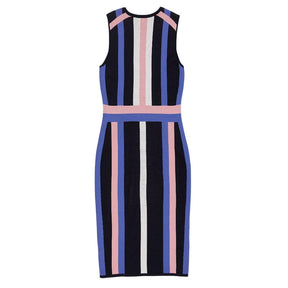 New York & Company Multicolour Striped Dress