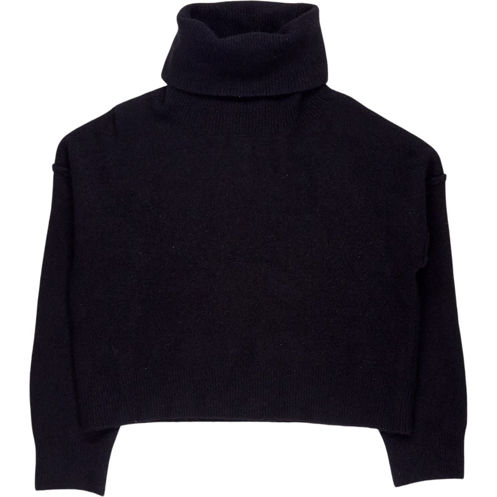 Hush Black Wool Blend Roll Neck Jumper