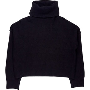 Hush Black Wool Blend Roll Neck Jumper