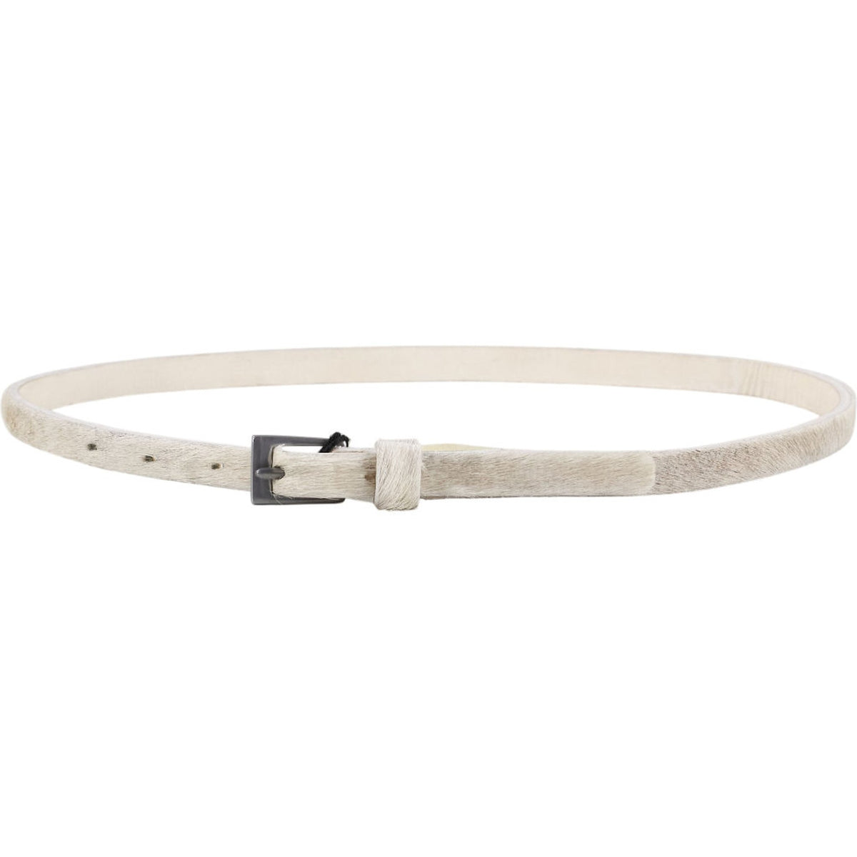 YMC White Haircalf Belt
