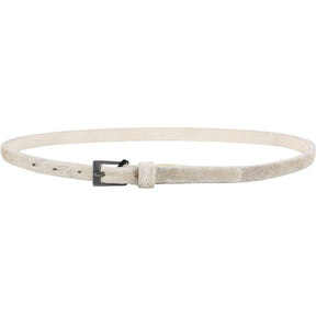 YMC White Haircalf Belt