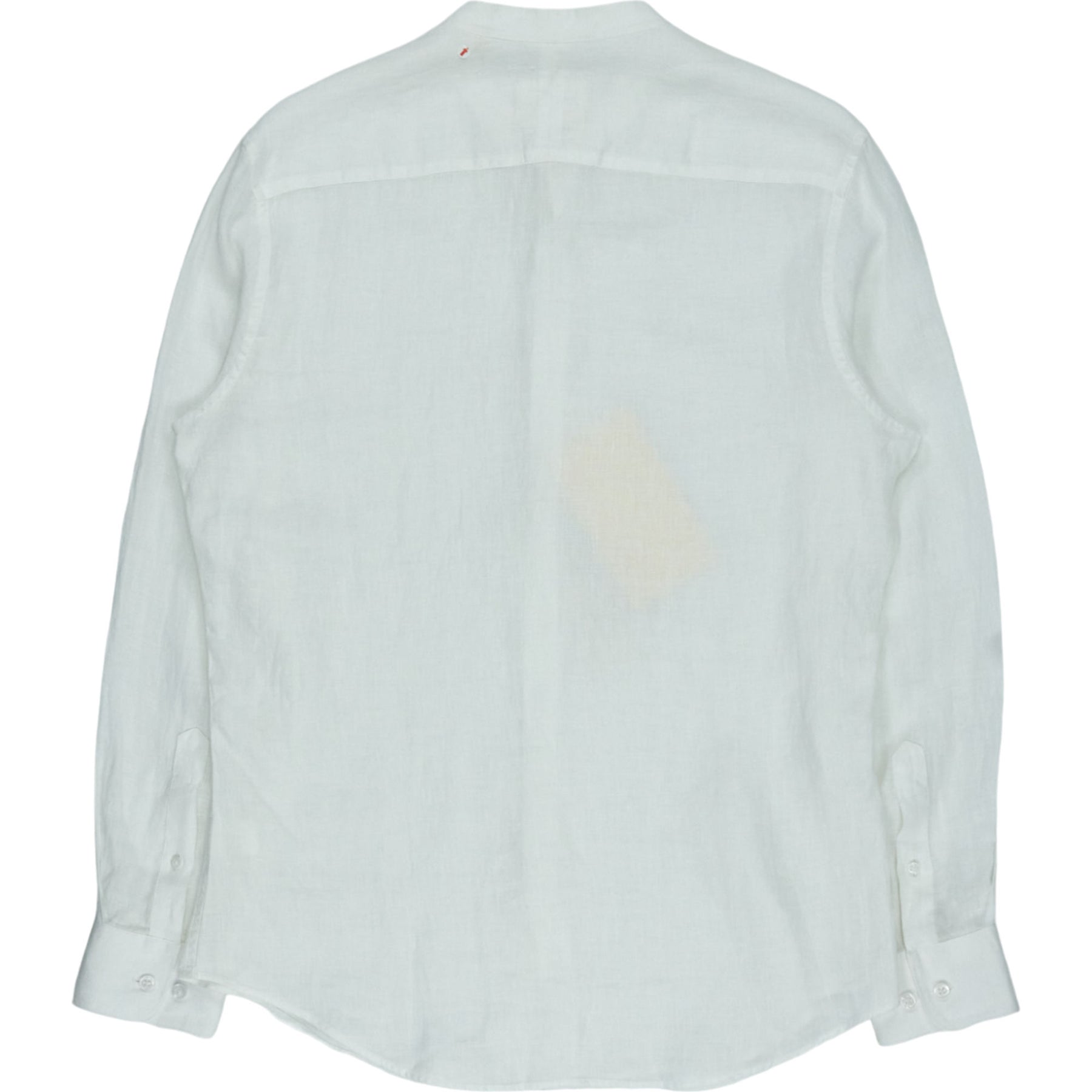 MB White Linen Long Sleeve Shirt