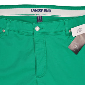 Lands' End Green Trousers Cotton Stretch