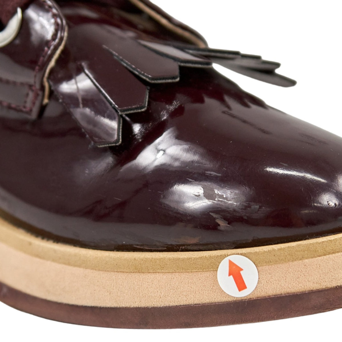 Zara Burgundy Patent Leather Shoes