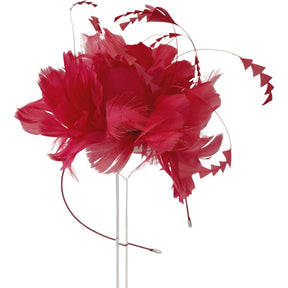 Magpie Accessories Red Feather Fascinator
