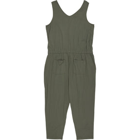 Hush Khaki Cropped Jersey Jumpsuit