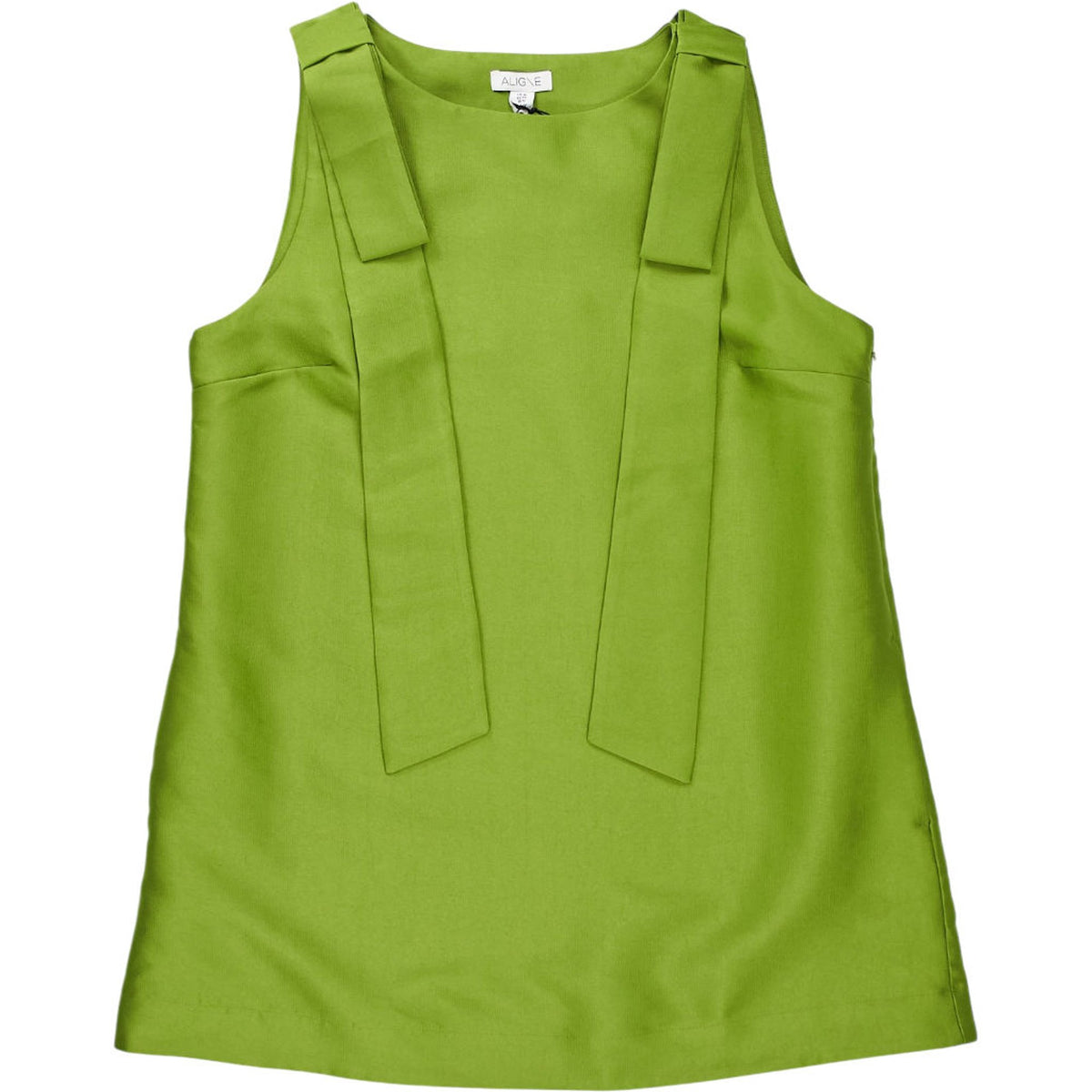 Aligne Green Fern Tie Sleeve Dress