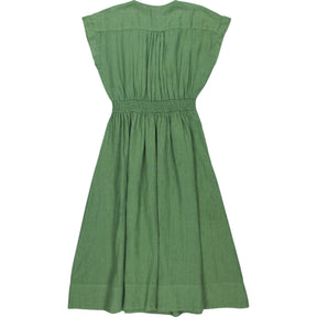 Wyse Green Elsa Linen Dress