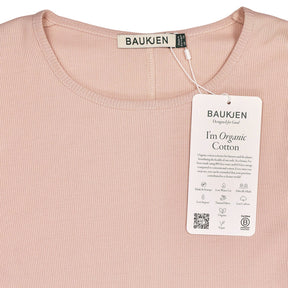 Baukjen Powder Pink Organic Cotton Rib Top