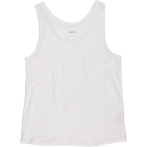 NRBY White Linen Tank Top