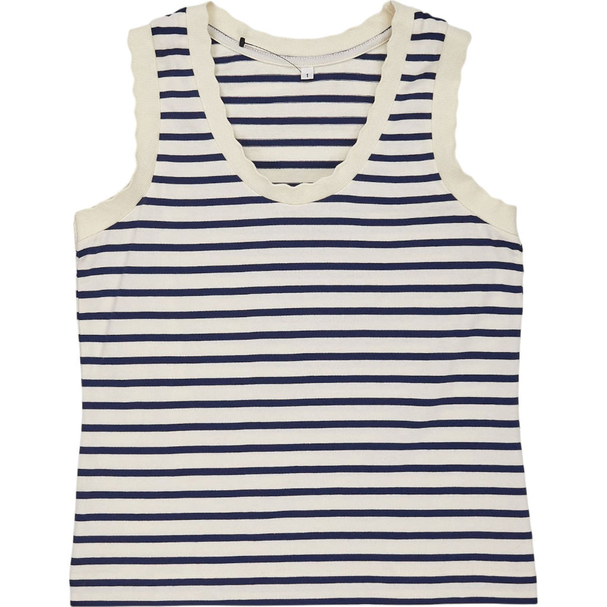 Wyse Blue Striped Tank Top