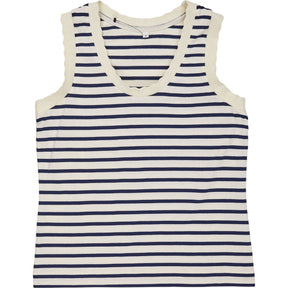 Wyse Blue Striped Tank Top