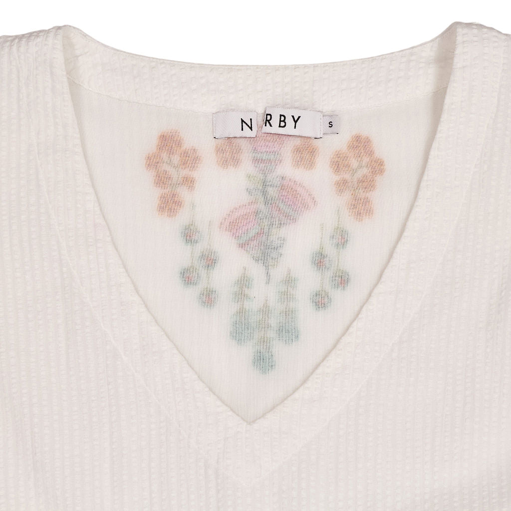 NRBY White Embroidered Dress