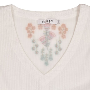 NRBY White Embroidered Dress
