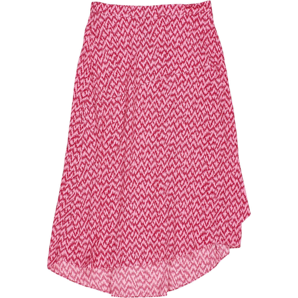 Hush Pink Zig Zag Midi Skirt