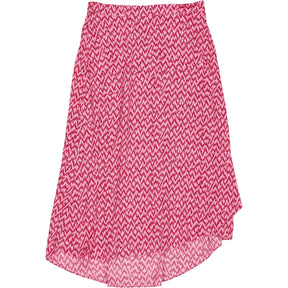 Hush Pink Zig Zag Midi Skirt