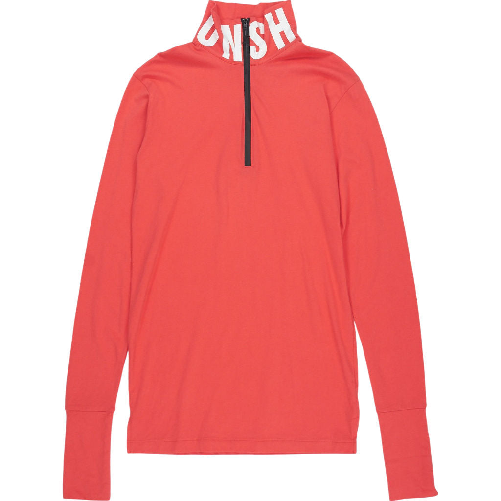 Shannon Red High Neck Long Sleeve Top