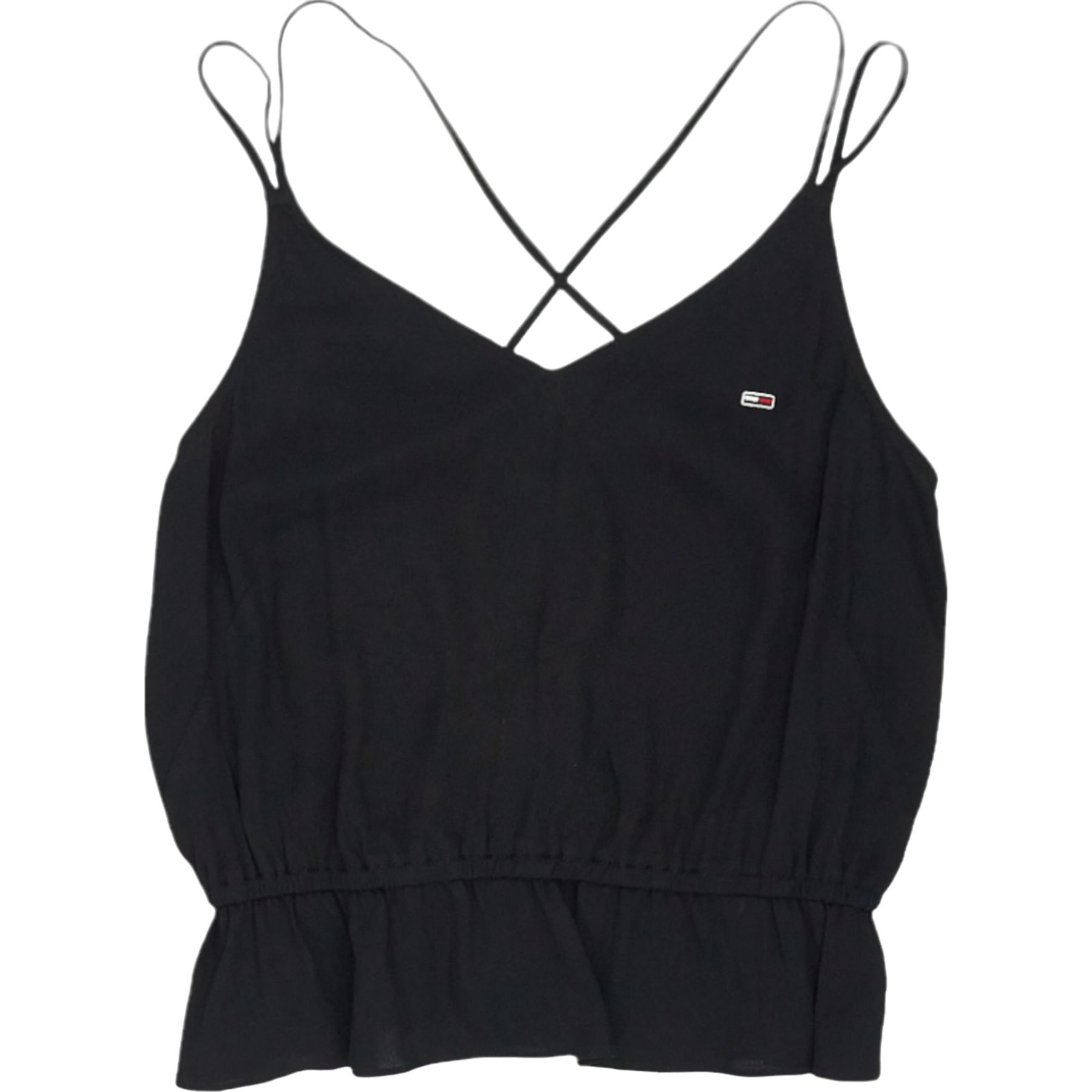 Tommy Hilfiger Black Viscose Strappy Top