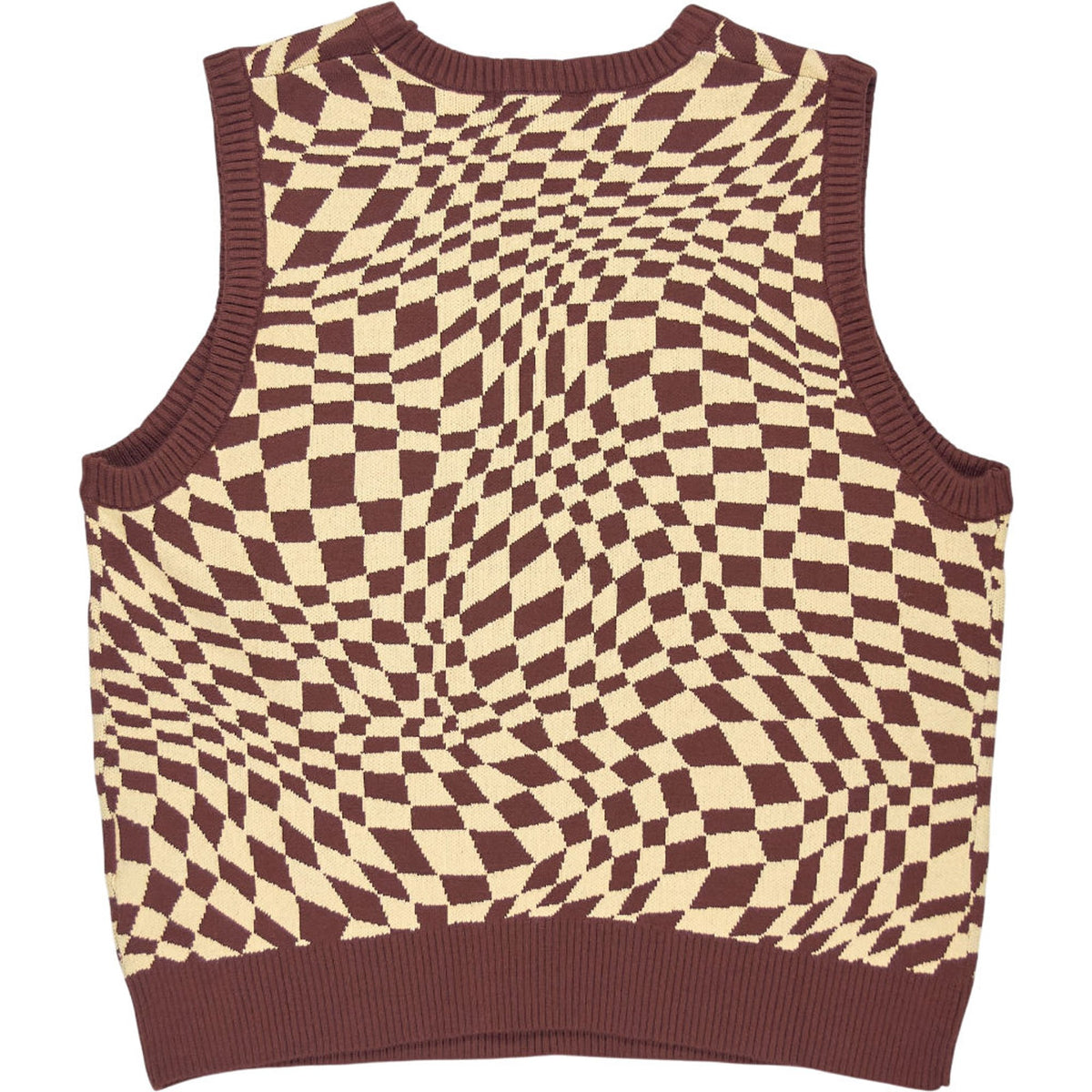 Motel Brown Square Knit Vest