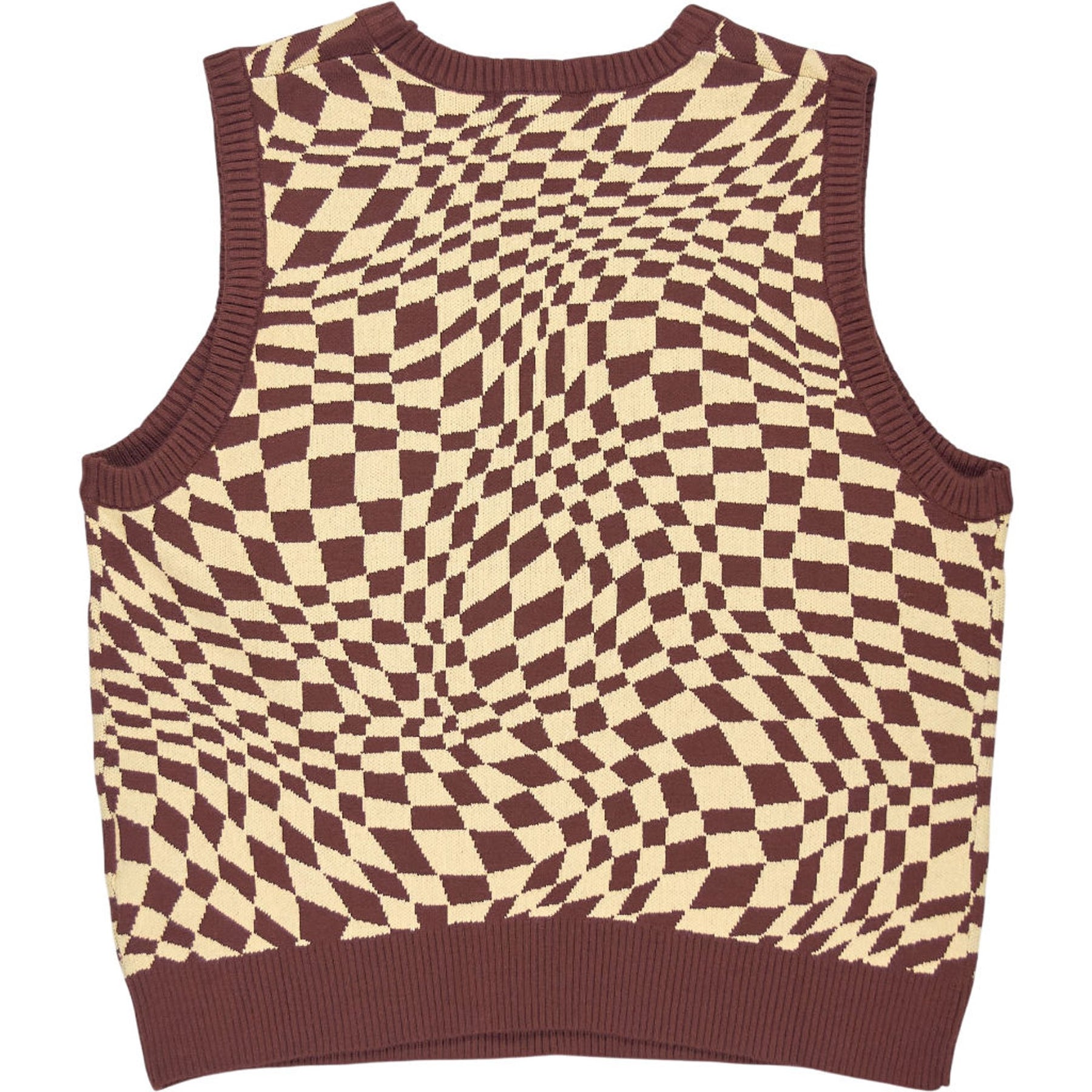 Motel Brown Square Knit Vest