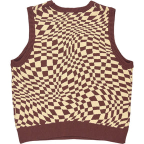 Motel Brown Square Knit Vest