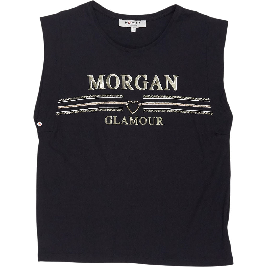 Morgan Black Tank Sleeveless Top