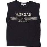Morgan Black Tank Sleeveless Top