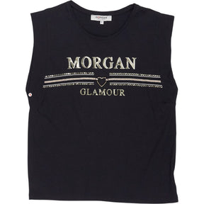Morgan Black Tank Sleeveless Top