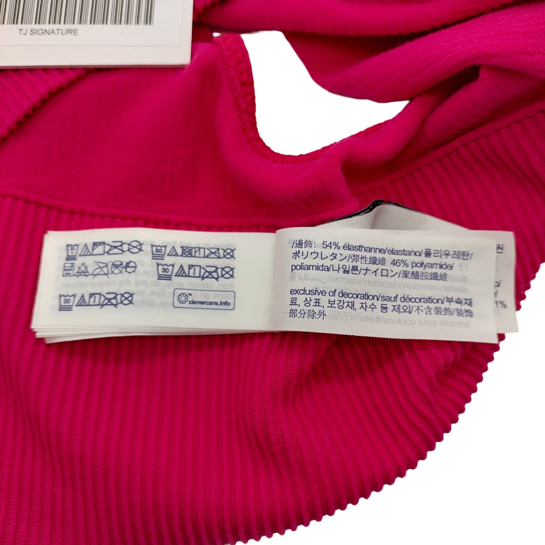 Tommy Hilfiger Pink Unlined Triangle Bra Top