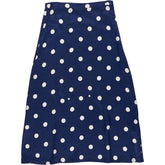 Baukjen Navy Polka Dot Doris Skirt
