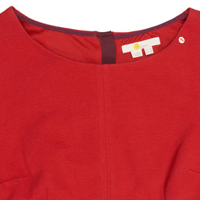 Boden Red Crew Neck Formal Dress