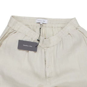 Hamilton + Hare Cream Linen Trousers