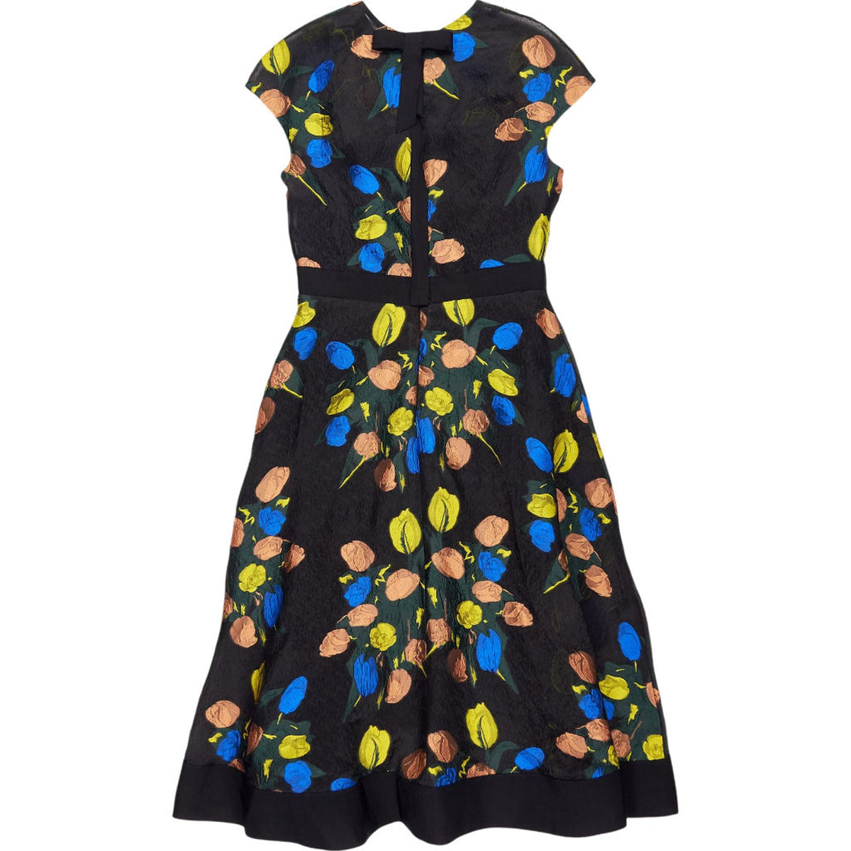 Lela Rose Floral Midi Dress