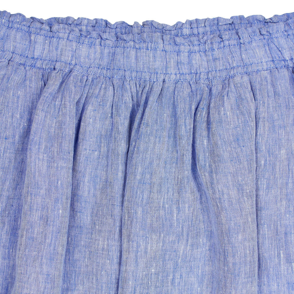 NRBY Blue Linen Skirt