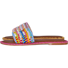 De Siena Multicoloured Beaded Sandals