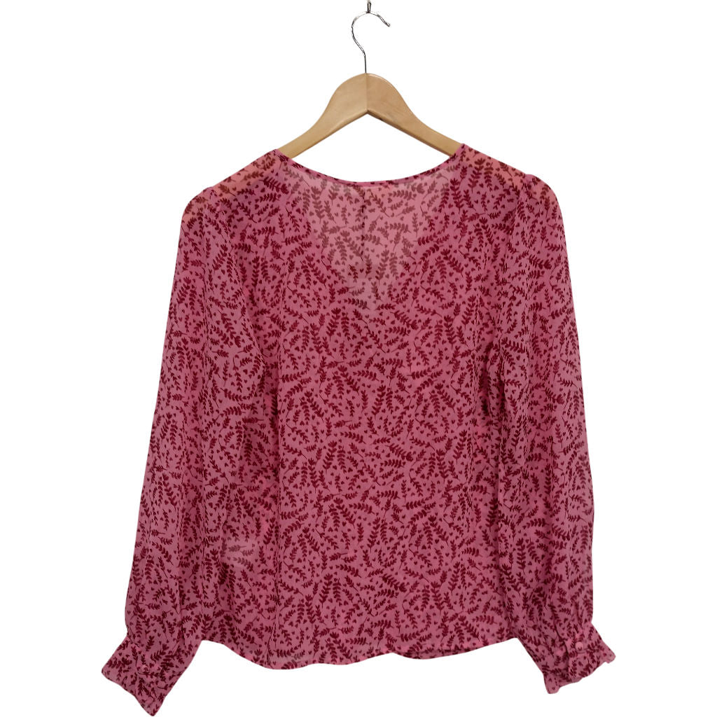 Hush Pink Ditsy Floral Lucy Blouse