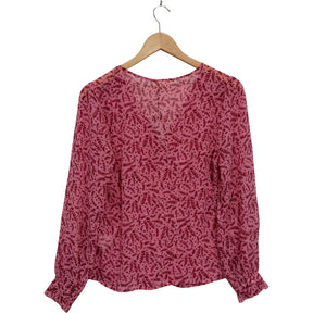 Hush Pink Ditsy Floral Lucy Blouse