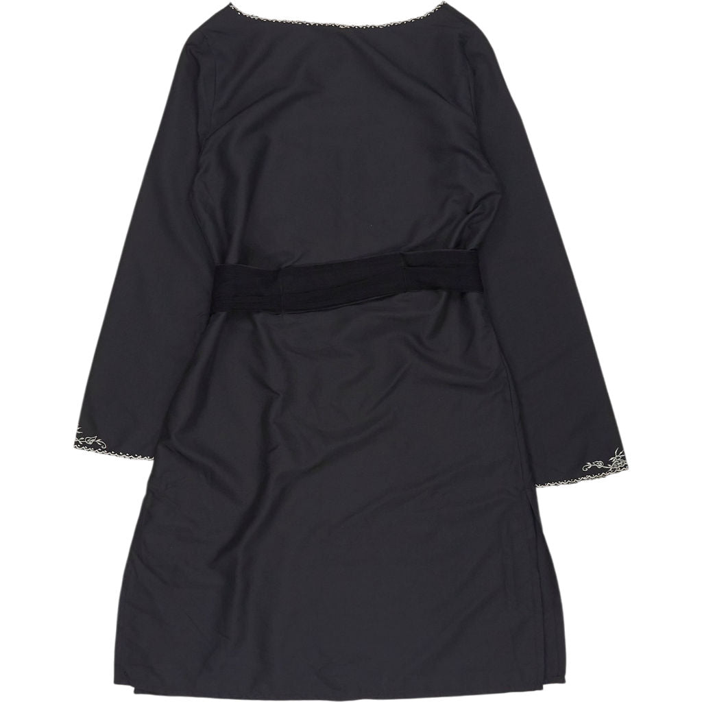 Isabell Kristensen Black Embroidered Tunic Malibou Dress