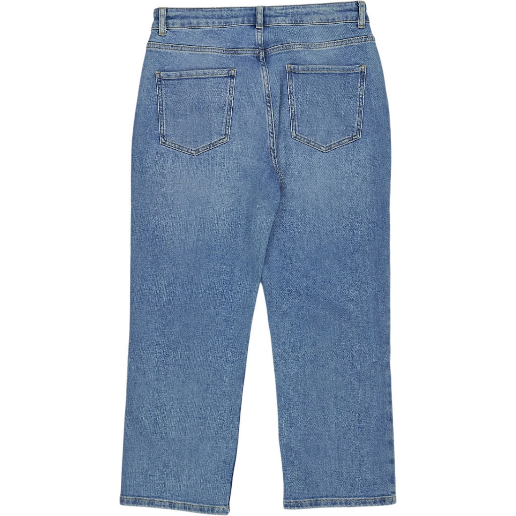 Baukjen Light Indigo Crop Straight Leg Nola Jeans