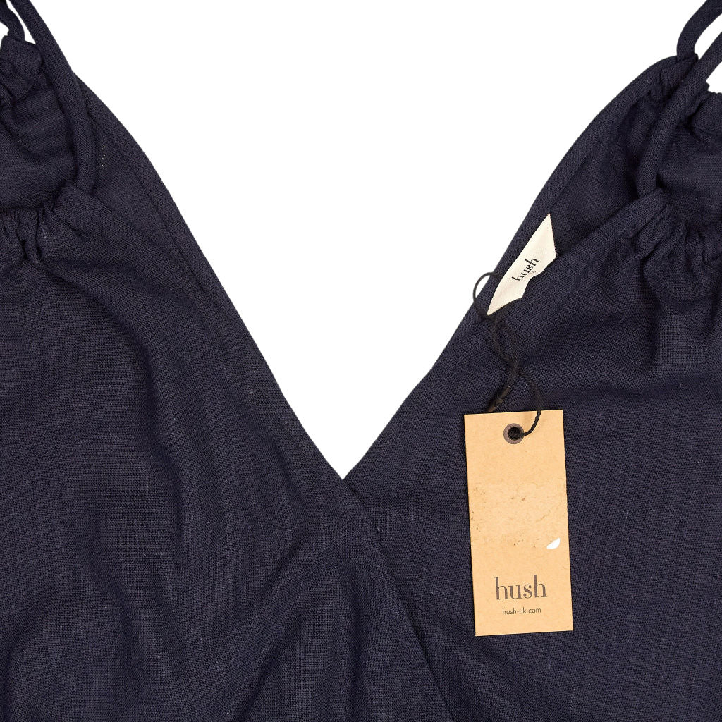 Hush Navy Kara Wrap Jumpsuit