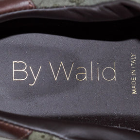 By Walid Military Green 19th C Piano Shawl Trainers