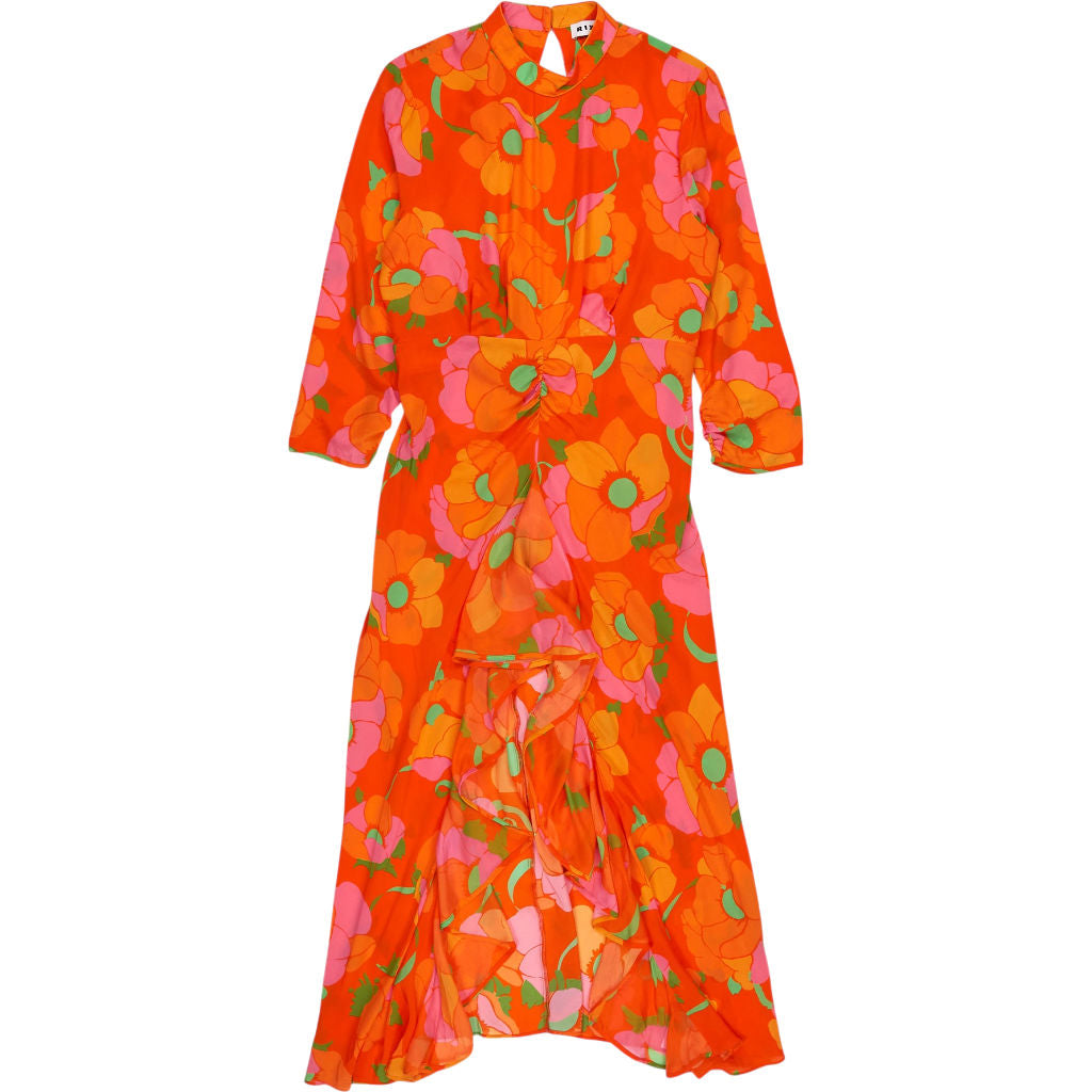 Rixo Coral Magnolia Lucy Dress