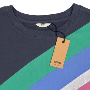 Hush Ebony Rainbow Stripe Sweatshirt