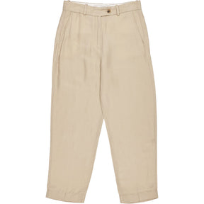 Tommy Hilfiger Beige Linen Tapered Trousers