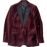 Moss Burgundy Velvet Jacket