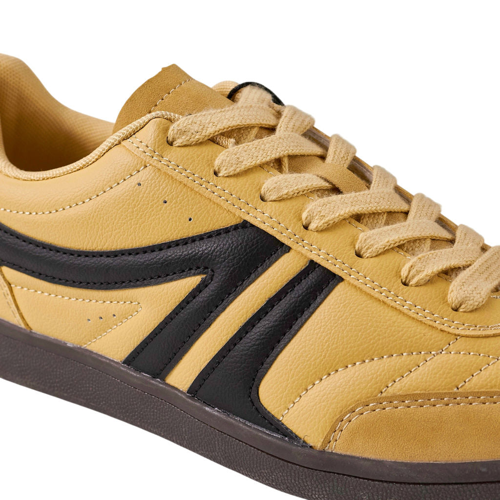 STWD Pull & Bear Yellow Faux Leather Sneakers